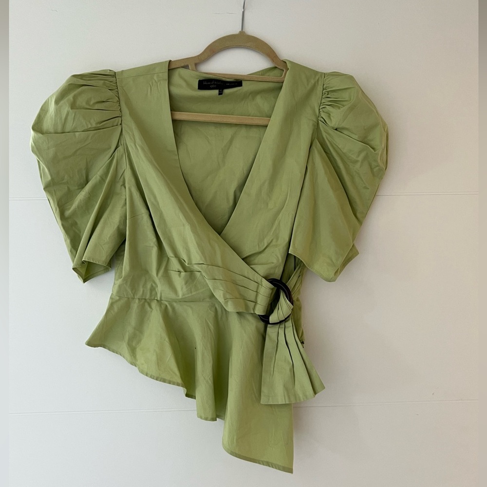 House of Harlow 1960 puff sleeve top